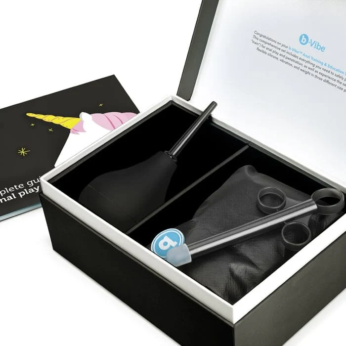 b-Vibe Anal Training & Education Set Plug Kit with Lube Launcher & Enema - Image 10