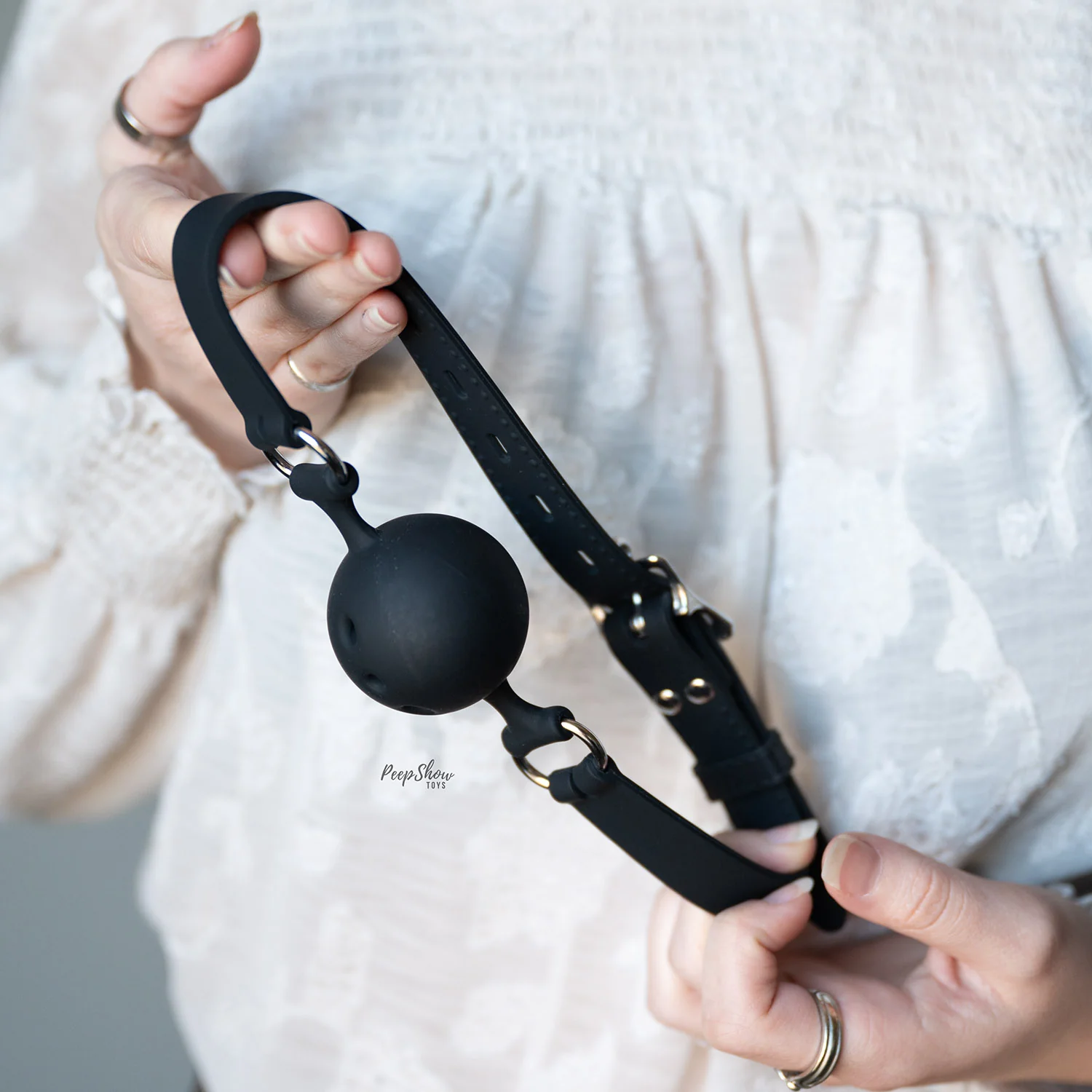 Breathable Silicone Ball Gag by Peepshow Toys - Image 3