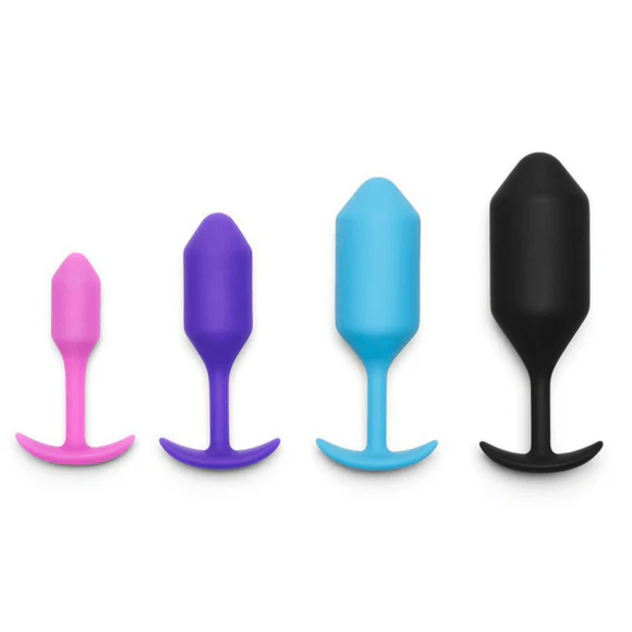 b-Vibe Snug Plug Weighted Silicone Butt Plugs - 7 Sizes - Image 5