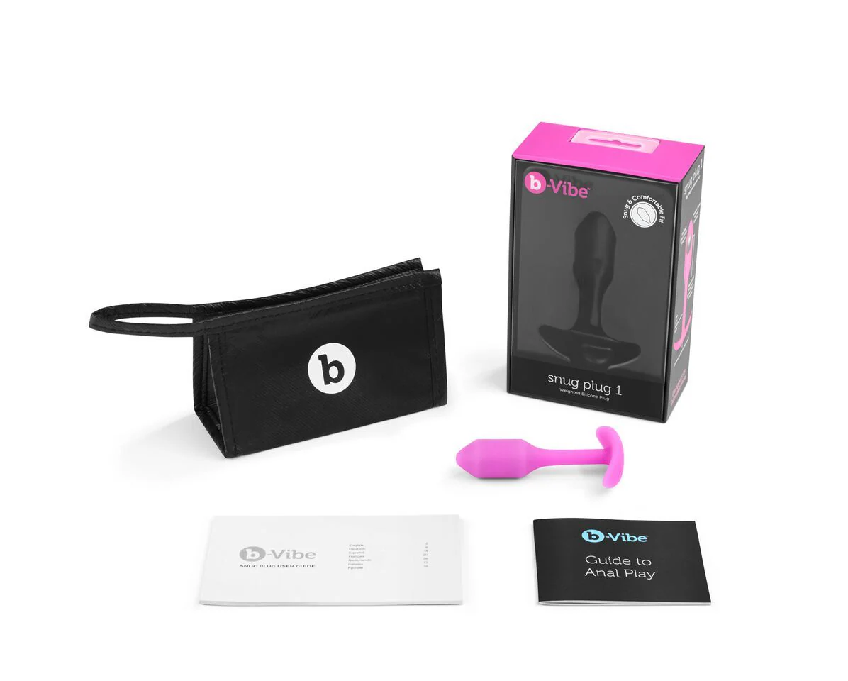 b-Vibe Snug Plug Weighted Silicone Butt Plugs - 7 Sizes - Image 6