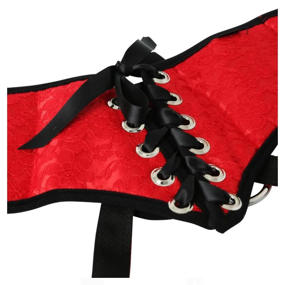 Plus Size Red Corsette Harness - Image 3