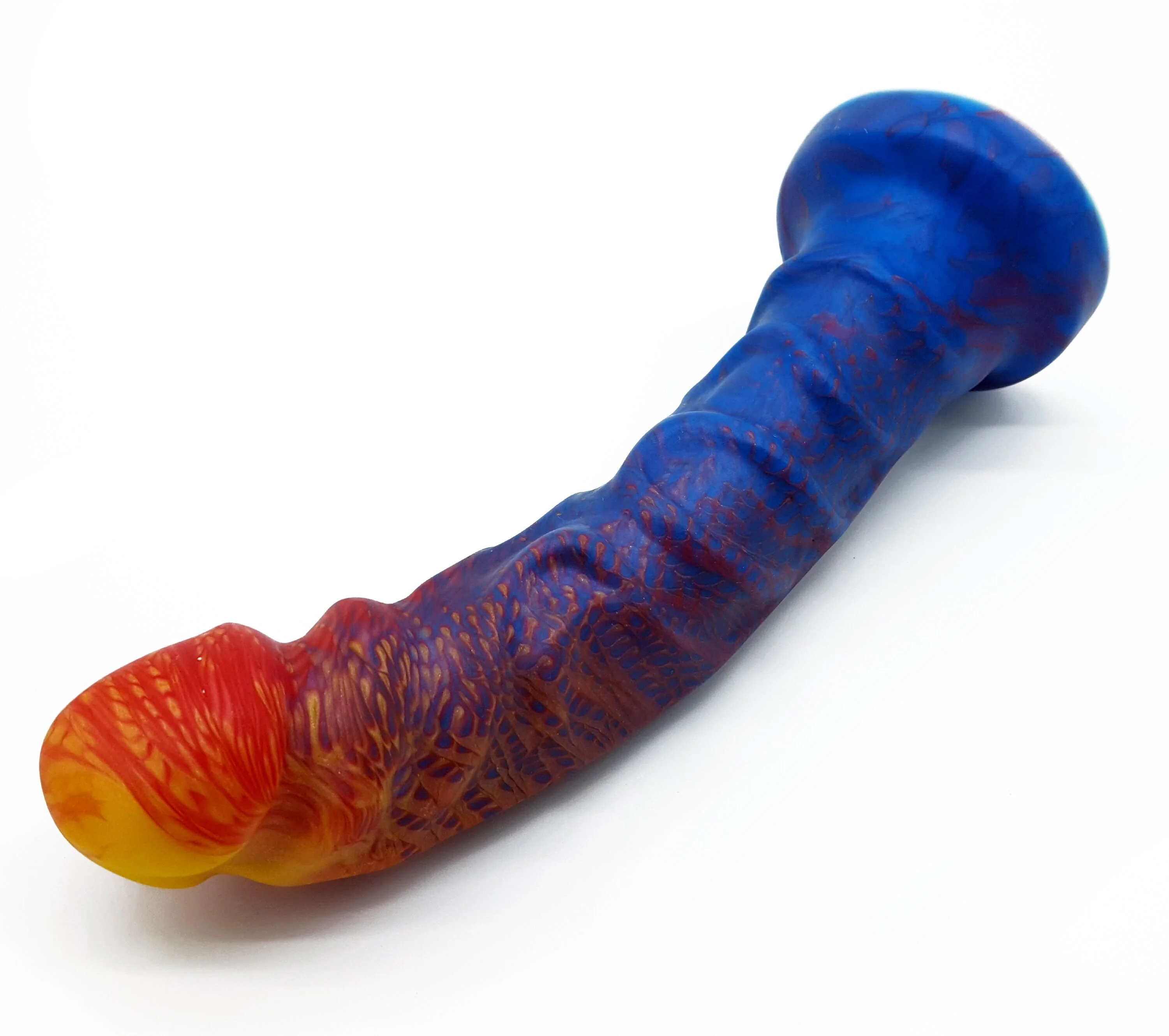 Uberrime Night King Fantasy Dildo Fire & Ice Colors - Image 3